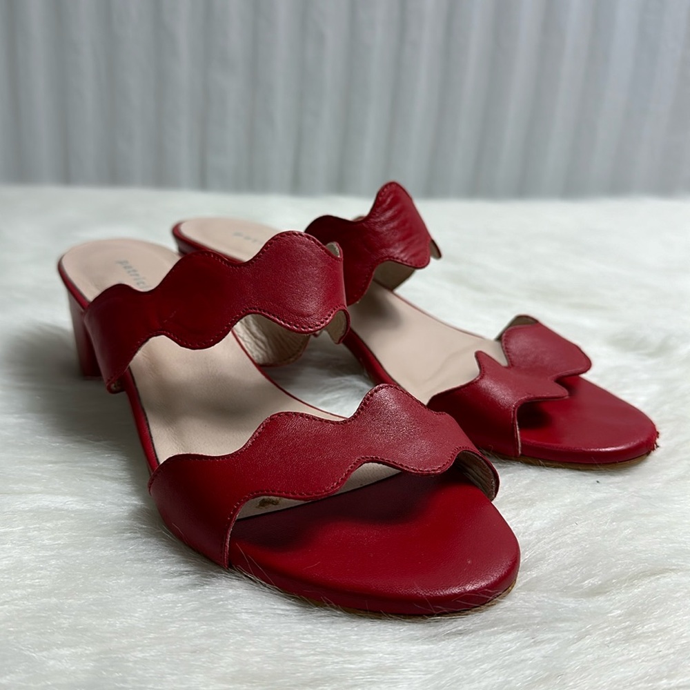 Patricia Green Red Heeled Sandals